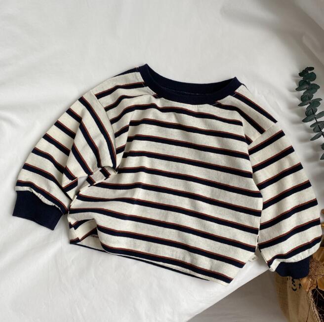 子供服★トップス★Tシャツ★キッズ★韓国風子供服★ストライプ★80-130CM