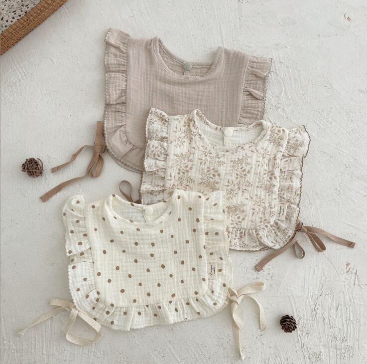 2024★ベビー用★食事用エプロン★食事用ビブ★涎掛け★6色