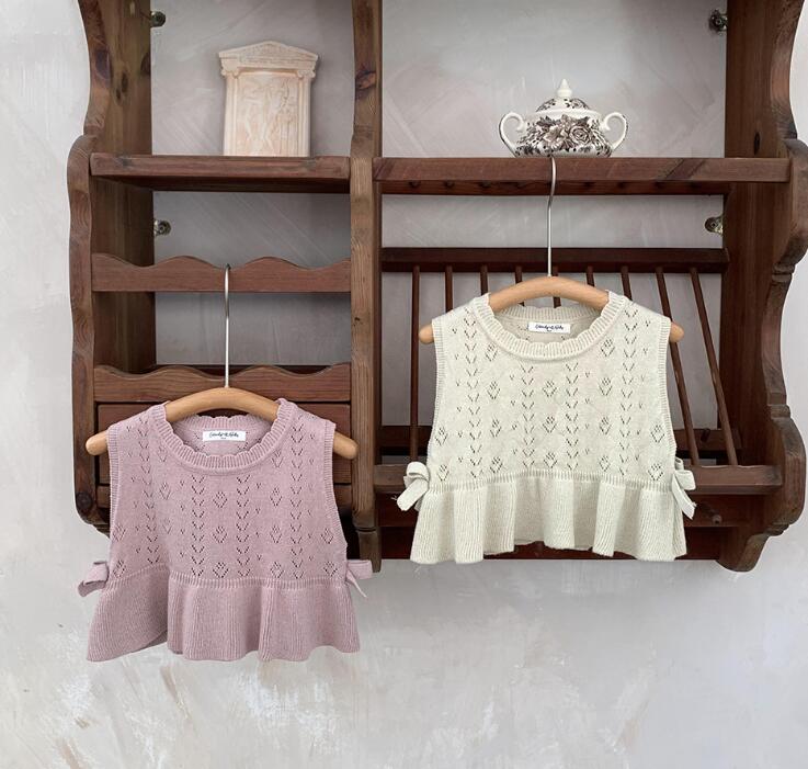 2024年新Cu★子供服　ニットベスト★73-110cm★2色