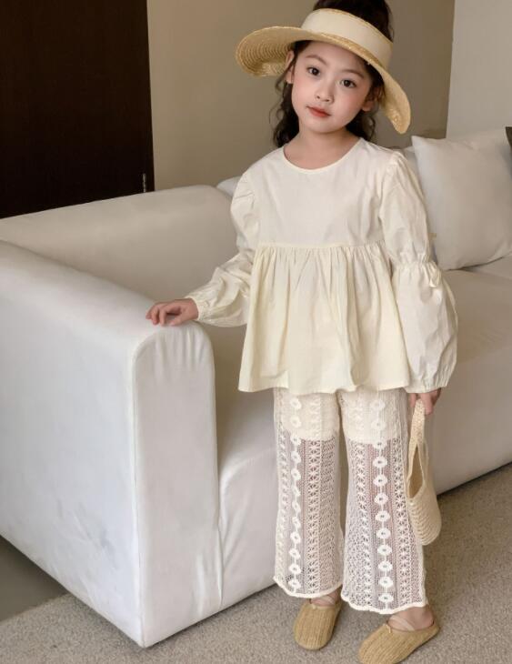 2024年新★子供服　透かし編みズボン★90-150cm★