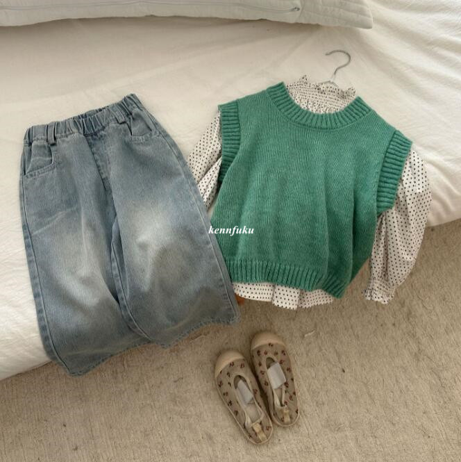 2024年新★子供服　ニットベスト&ズボン分けて販売★90-130cm★