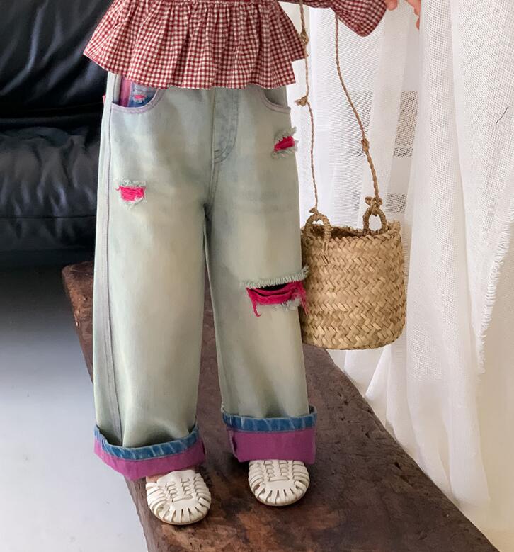 2024★春秋新作★韓国風子供服★ジーンズ★80-140CM