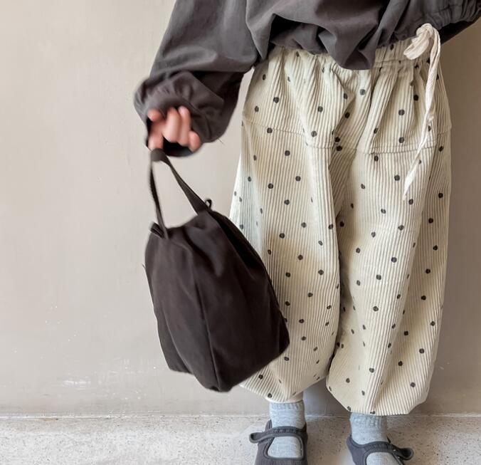 子供服★ボトムス★ズボン★韓国風子供服★水玉★キッズ女の子★2色★80-130CM