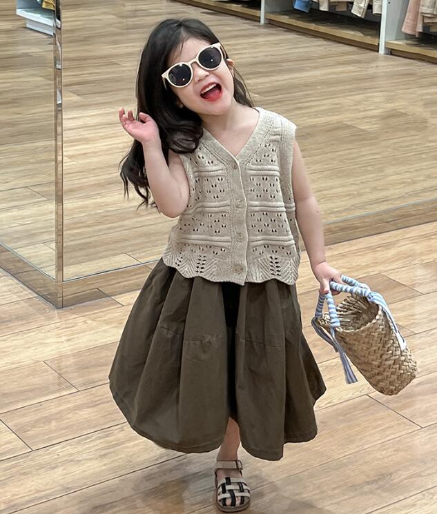 2024年新★子供服　ニットベスト&ズボン分けて★90-140cm★