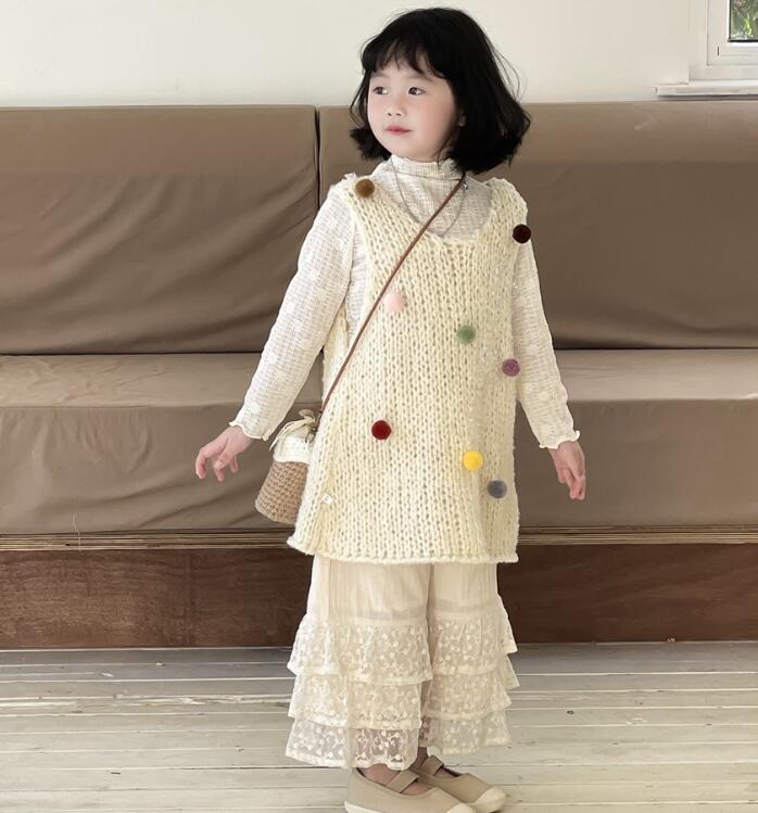 2024新品Y★子供服 　ニットワンピース★90-150cm★