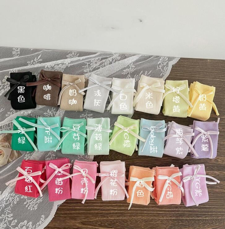 2024★春秋新作★ソックス★キッズ靴下★23色