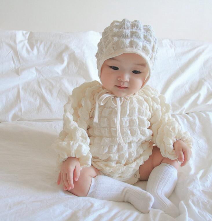 2024★春秋新作★韓国風ベビー服★ロンパース★帽子★可愛い★2色66-90CM