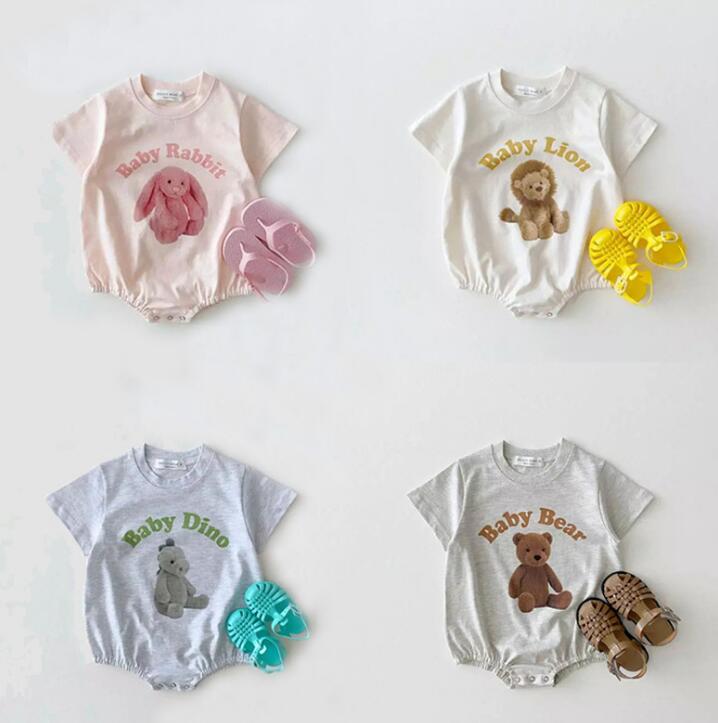 2024★春夏新作★韓国風ベビー服★ロンパース★4色66-90CM