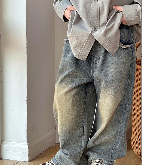 「2024」子供服★ボトムス★ジーンズ★ズボン★キッズ男の子★カジュアル★90-140CM