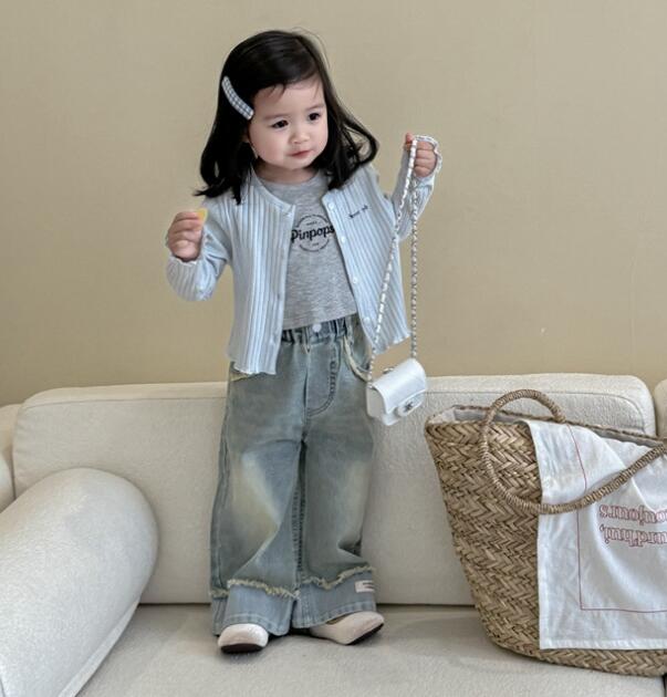 2024新品★子供服 　ベスト&ズボン&カーディガン分けて販売★80-130cm★