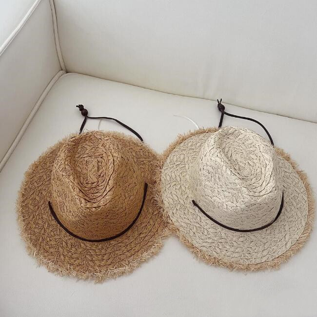 「2024」子供用★帽子★麦わら帽子★キッズ★日焼け防止★可愛い★男女兼用★2色