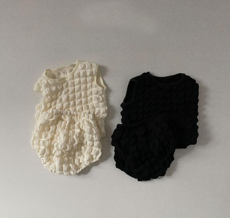 2024★春夏新作★韓国風ベビー服★トップス+ズボン2セット★2色73-100CM