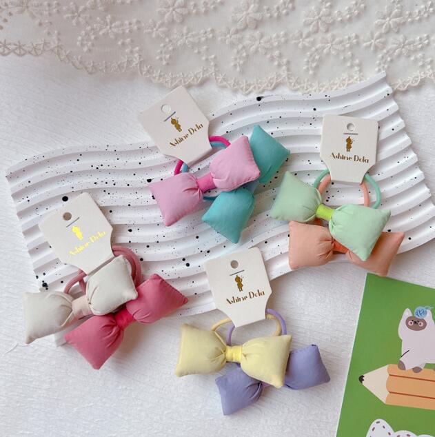 髪飾り★まとめ髪用★ヘアアクセサリー★子供用★ヘアゴム★2枚入り★蝶結び★可愛い★多色