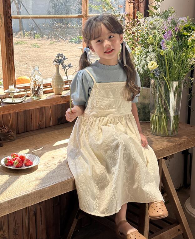 2024新品★子供服　トップス&吊りワンピース分けて販売★90-150cm★