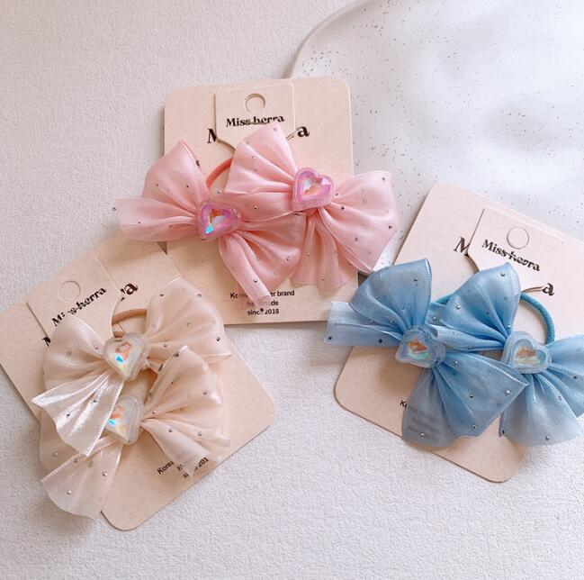 髪飾り★まとめ髪用★ヘアアクセサリー★子供用★ヘアゴム★2枚入り★可愛い★多色