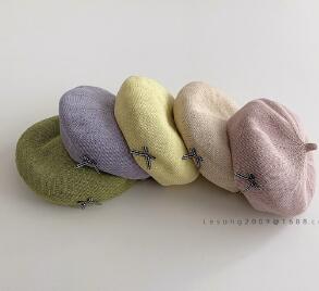 2024年夏新品★子供用★帽子　ベレー帽　ハット★5色選べ