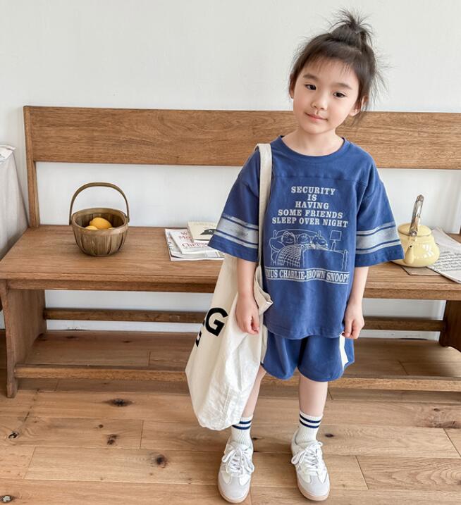 2024★春夏新作★韓国風子供服★トップス+ズボン2セット★2色80-130CM