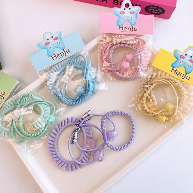 「2024」髪飾り★まとめ髪用★ヘアアクセサリー★子供用★ヘアゴム★4枚入り★可愛い