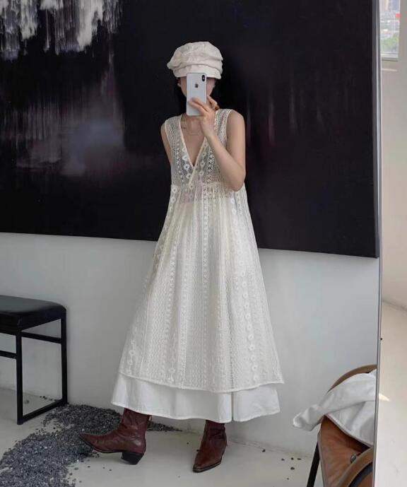 2024夏新型★レディース服　お洒落ワンピース　ブラウス★2色