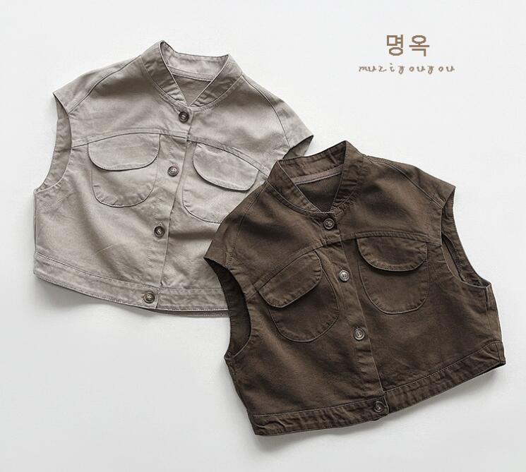2024夏★子供服　ベストジャケット★80-130cm★2色