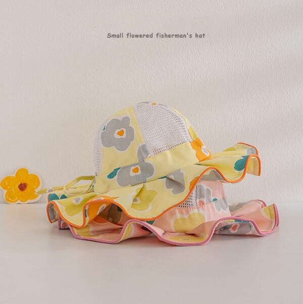 「2024」子供用★帽子★バケットハット★キッズ★日焼け防止★可愛い★3色