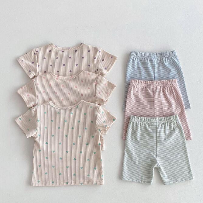 「2024」子供服★トップス+パンツ★セットアップ★韓国風子供服★部屋着★3色★80-130CM