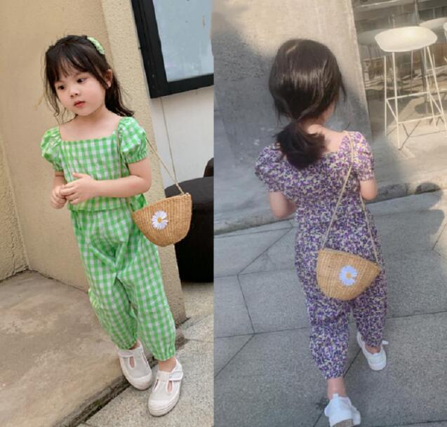 2024★春夏新作★韓国風子供服★トップス+ズボン★2色7-15