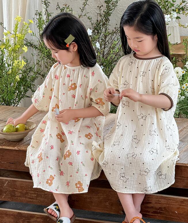 2024年新品★子供服　部屋着　ワンピース★90-140cm★3柄