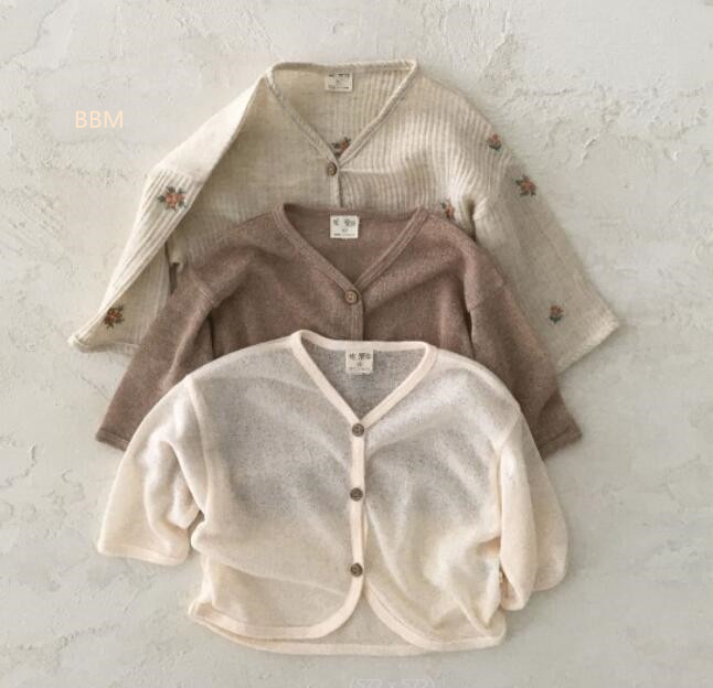 2024★春夏新作★韓国風子供服★日焼け止め★コート★3色73-100CM