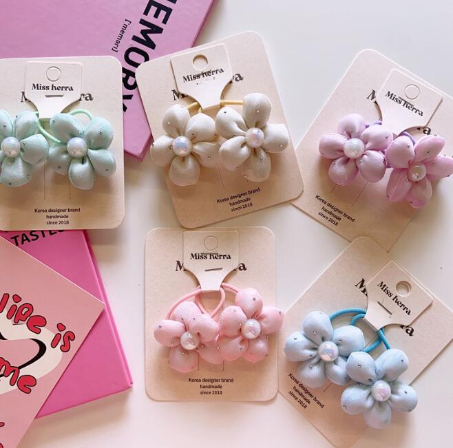 「2024」髪飾り★まとめ髪用★ヘアアクセサリー★子供用★ヘアゴム★可愛い★2枚入り