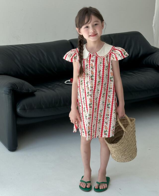 2024夏新品★子供服　ワンピース★90-150cm★