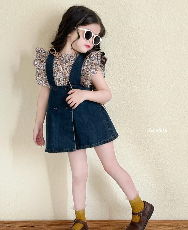 2024年夏★子供服　トップス&サロペット分けて販売★90-140cm★