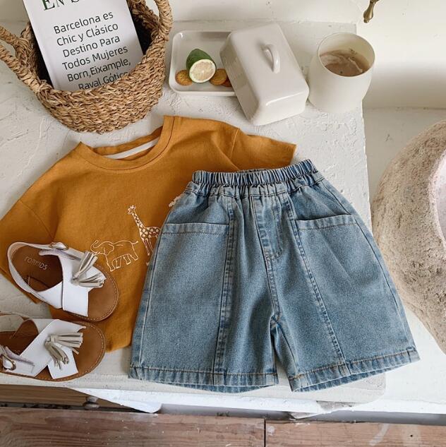 「2024」子供服★ボトムス★ハーフパンツ★ジーンズ★韓国風子供服★80-130CM