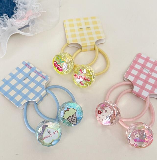 髪飾り★まとめ髪用★ヘアアクセサリー★子供用★ヘアゴム★可愛い★2枚入り