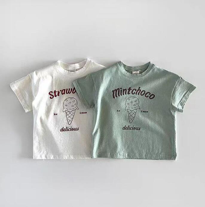 2024★夏新作★韓国風子供服★Tシャツ★2色66-100CM