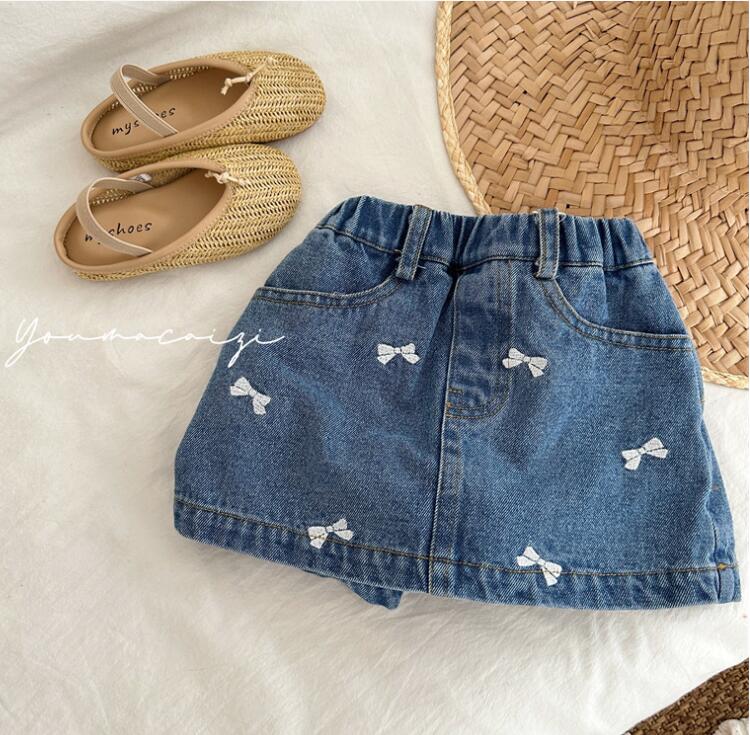 2024夏新品★子供服　デニムスカートズボン★80-130cm★