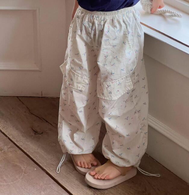 「2024」子供服★ズボン★ボトムス★韓国風子供服★花柄★80-140CM