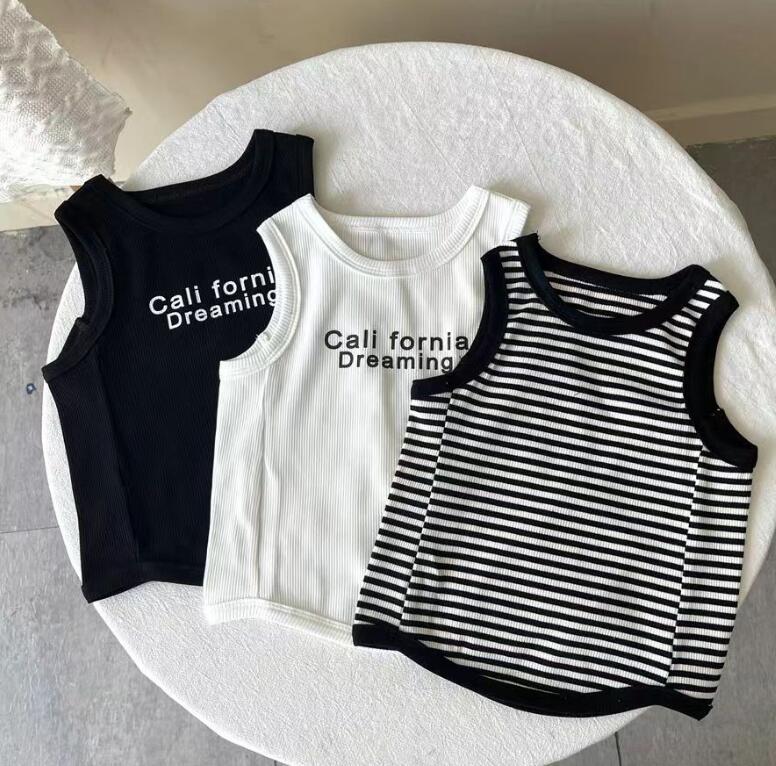 2024夏新作★子供服　ベスト　トップス★80-150cm★3種
