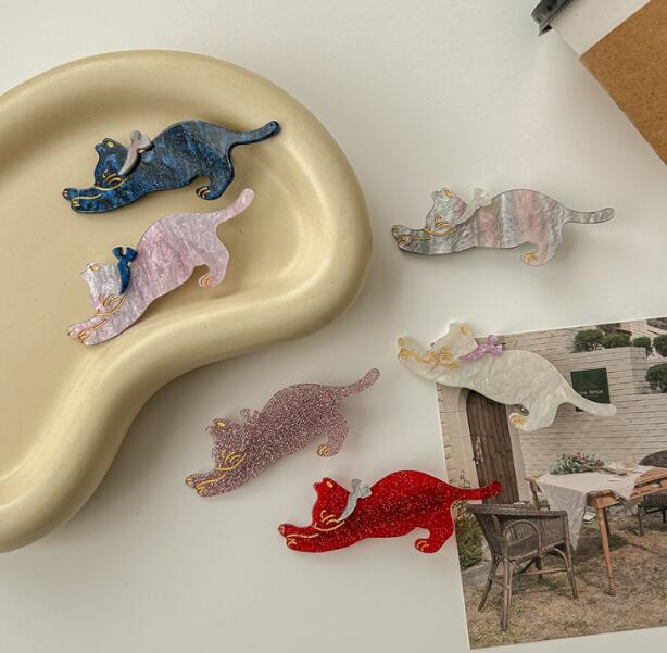 髪飾り★まとめ髪用★ヘアアクセサリー★ヘアピン★女の子★猫柄★可愛い