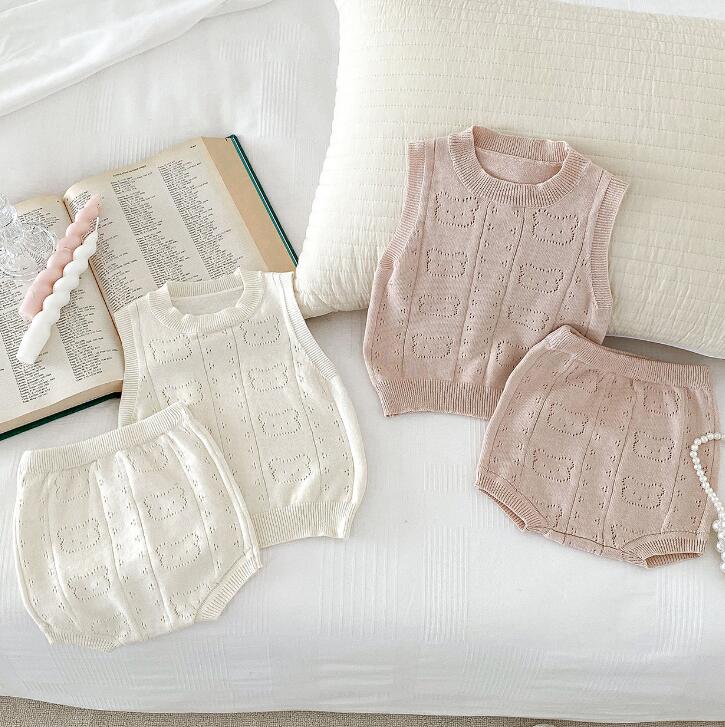 「2024」子供服★トップス+パンツ★セットアップ★ベビー★韓国風子供服★2色★66-100CM