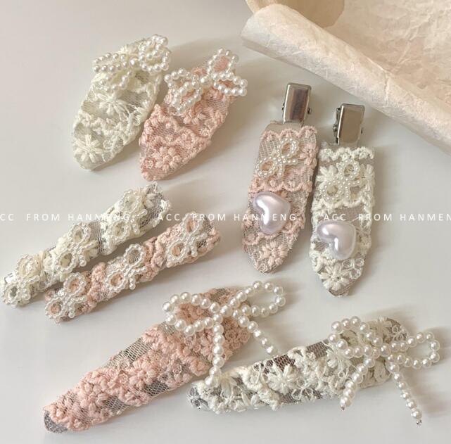 髪飾り★まとめ髪用★ヘアアクセサリー★ヘアピン★韓国風★レース