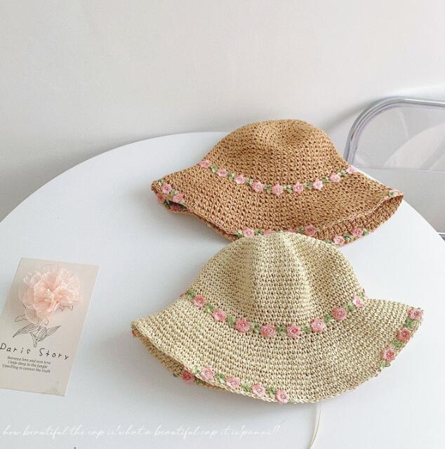 「2024」帽子★麦わら帽子★バケットハット★大人用★折り畳み可能★2色