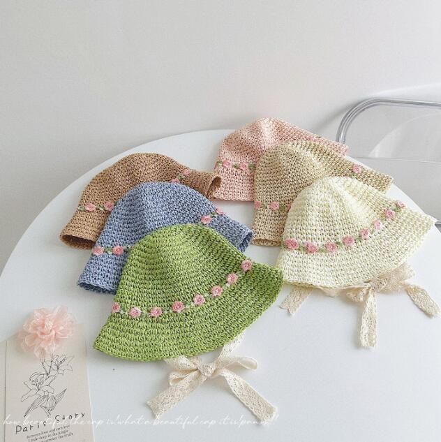 「2024」子供用★帽子★麦わら帽子★バケットハット★キッズ★可愛い★6色