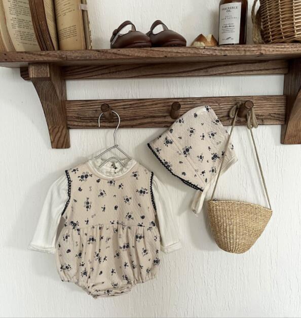 2024新品★ベビー服★ロンパース+帽子★66-90cm★