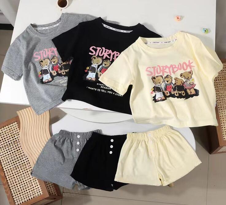 2024夏新作★子供服　トップス&+ズボン　セット★80-150cm★3色