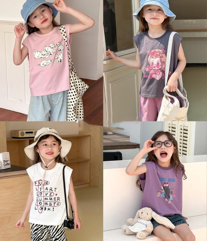 2024★夏新作★韓国風子供服★Tシャツ★4色90-160CM