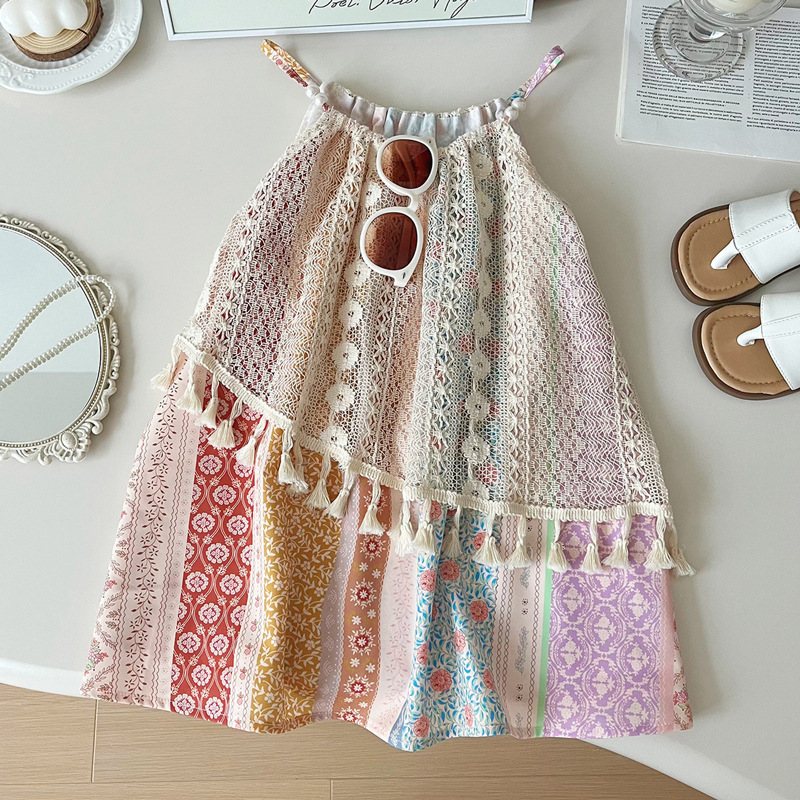 「2024」子供服★ワンピース★ノースリーブ★韓国風子供服★90-140CM