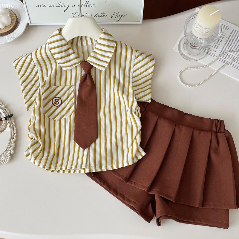 「2024」子供服★トップス+スカート★セットアップ★韓国風子供服★90-140CM