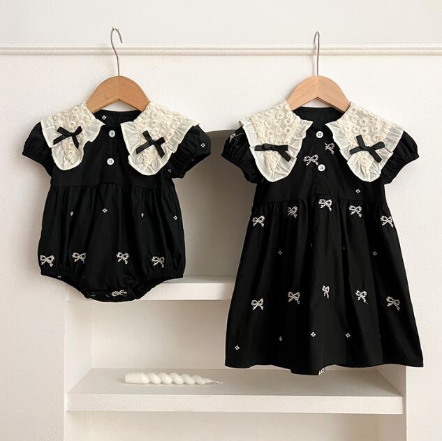 「2024」子供服★ロンパース★ワンピース★韓国風子供服★ベビー★2色★66-90CM/90-130CM