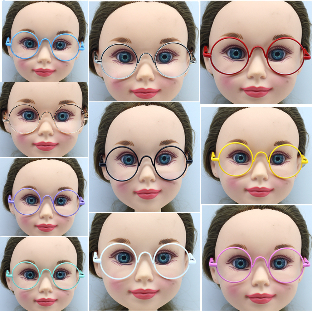 ドール用 人形doll 着せ替え ぬいぐるみドール BJD 18インチdoll  メガネ サングラス 8cm 多色